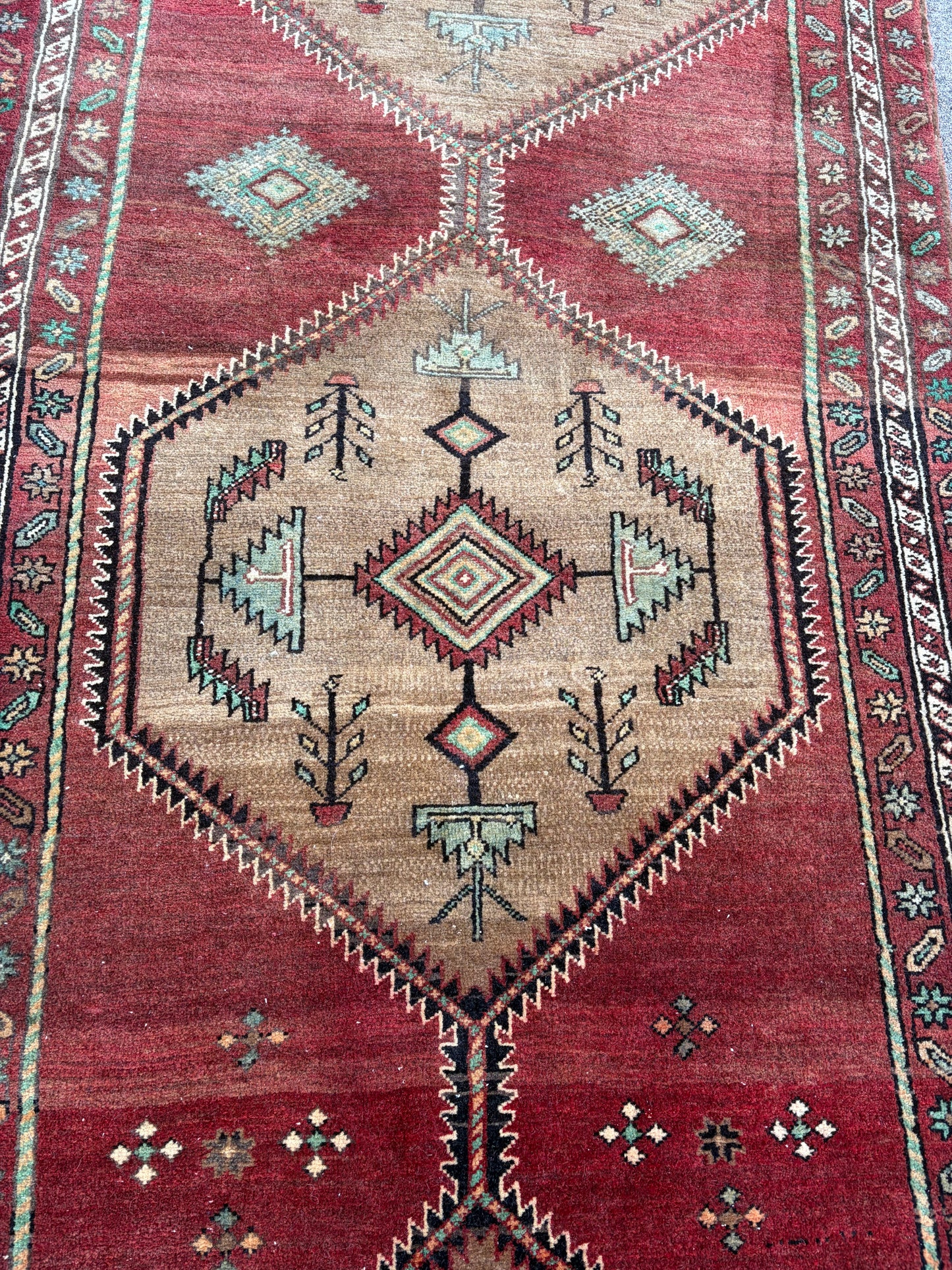 001 Vintage Persian Runner- 3'5 x 13'4