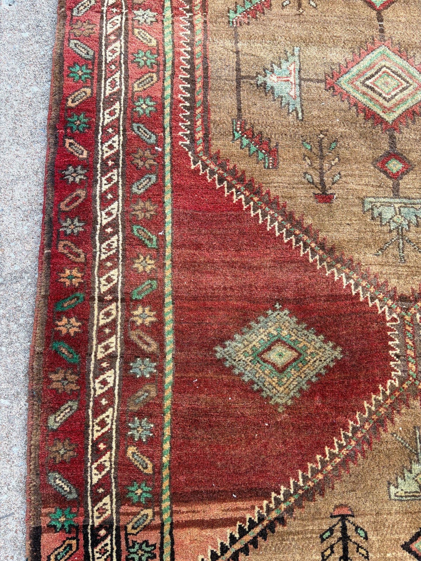 001 Vintage Persian Runner- 3'5 x 13'4