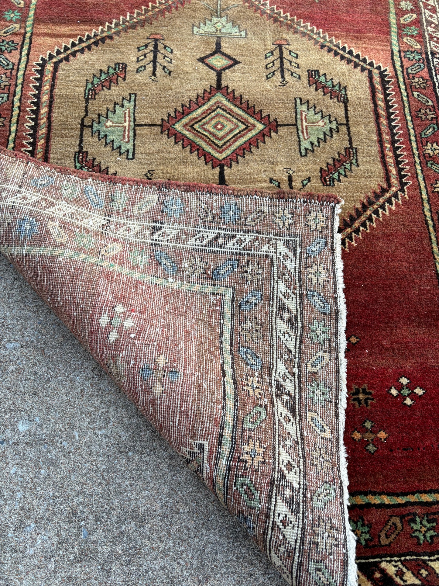 001 Vintage Persian Runner- 3'5 x 13'4