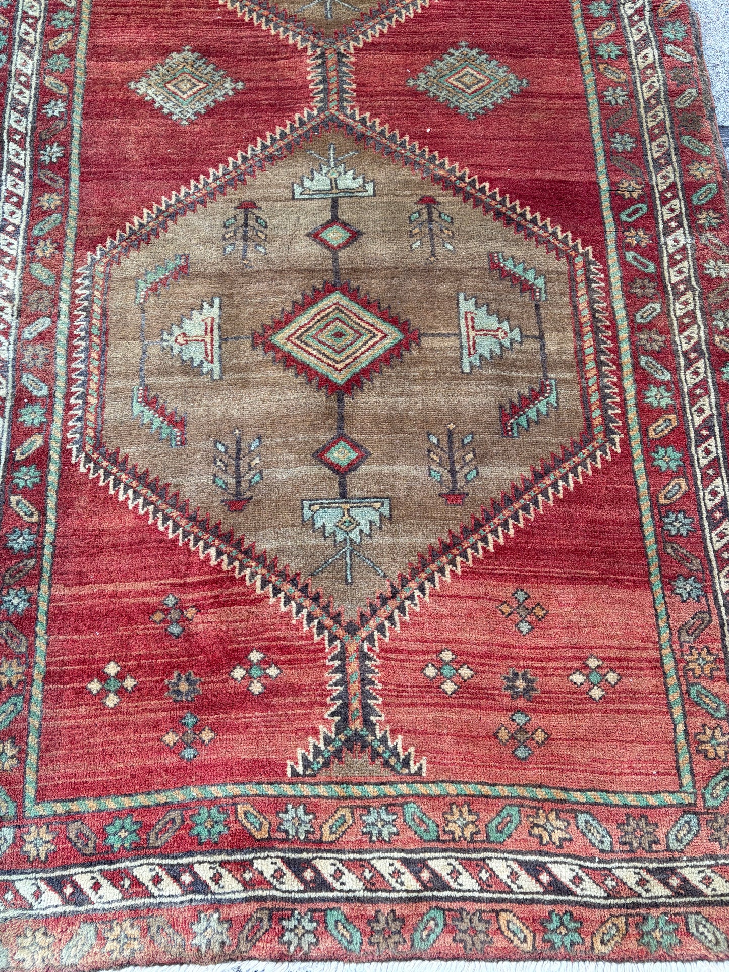 001 Vintage Persian Runner- 3'5 x 13'4