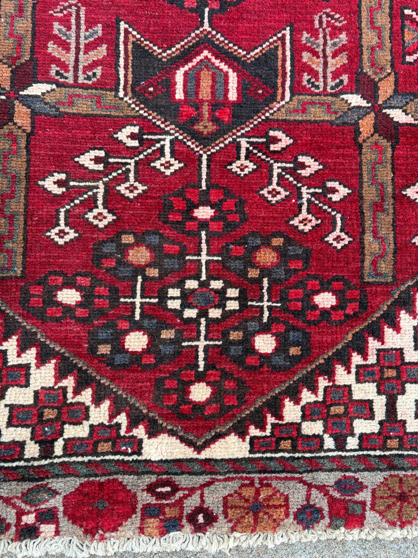 001 Vintage Persian Runner- 9'8 x 3'3