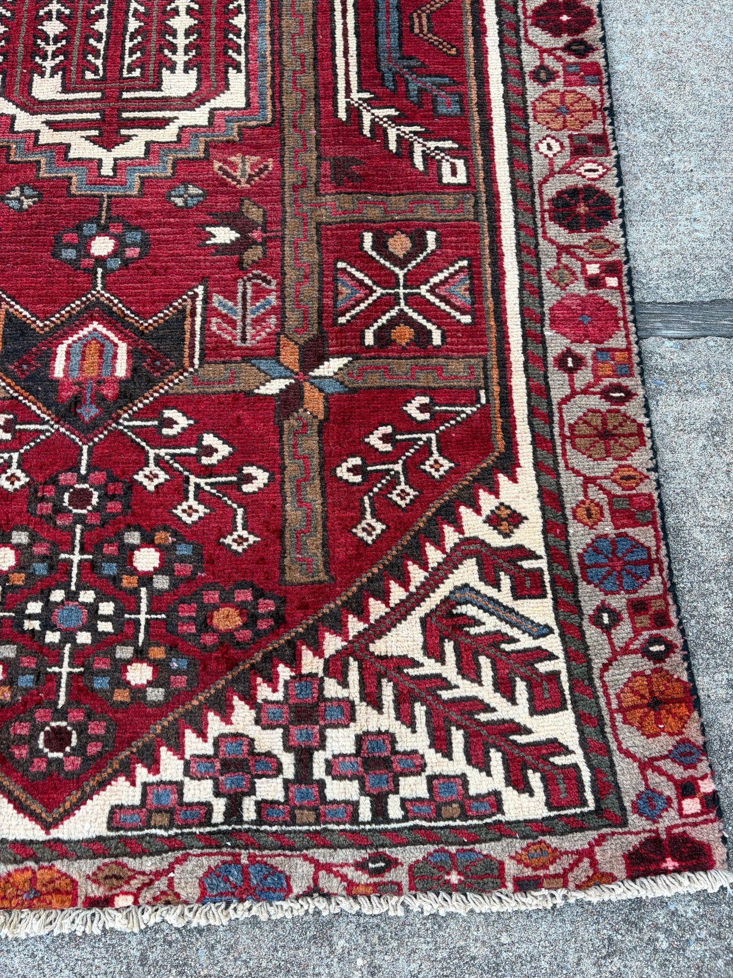 001 Vintage Persian Runner- 9'8 x 3'3