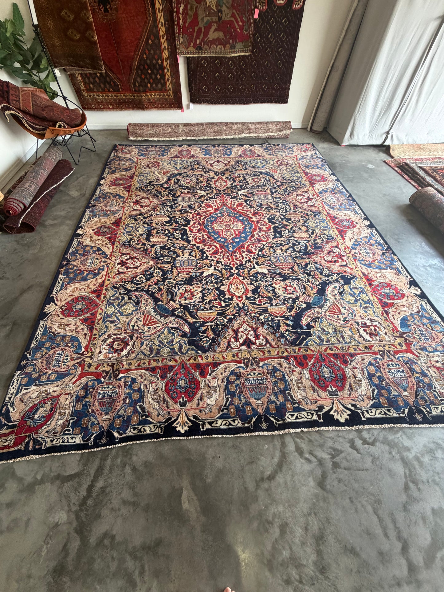 003 Vintage Royal Pictorial of Life Rug-12’4 x 9’9
