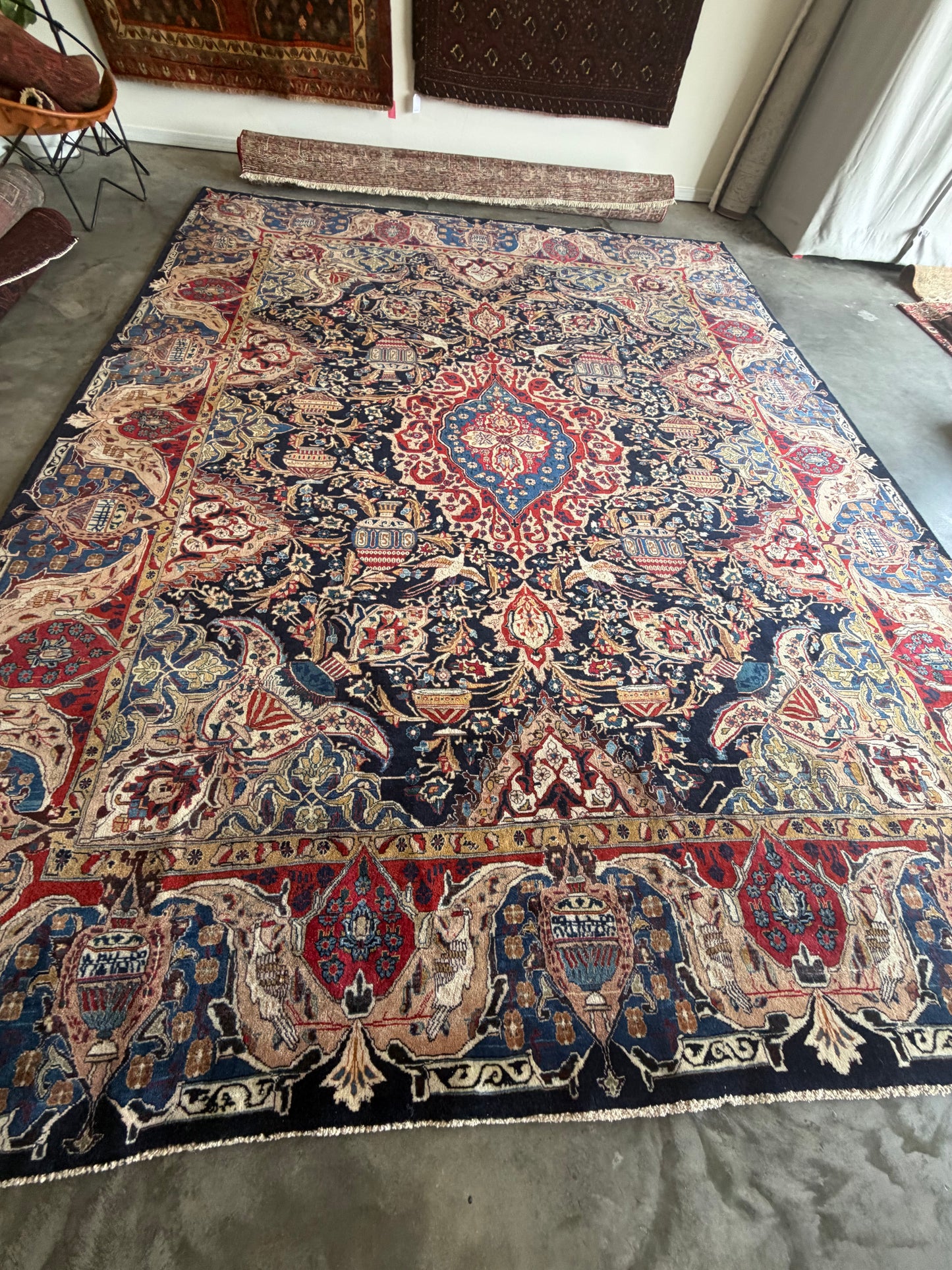 003 Vintage Royal Pictorial of Life Rug-12’4 x 9’9