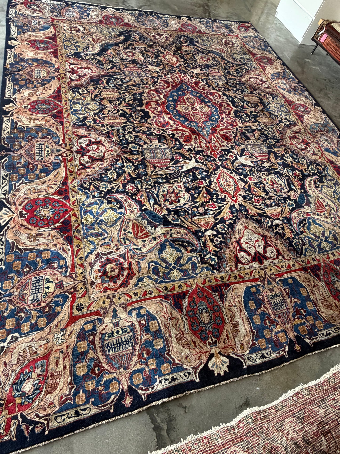 003 Vintage Royal Pictorial of Life Rug-12’4 x 9’9