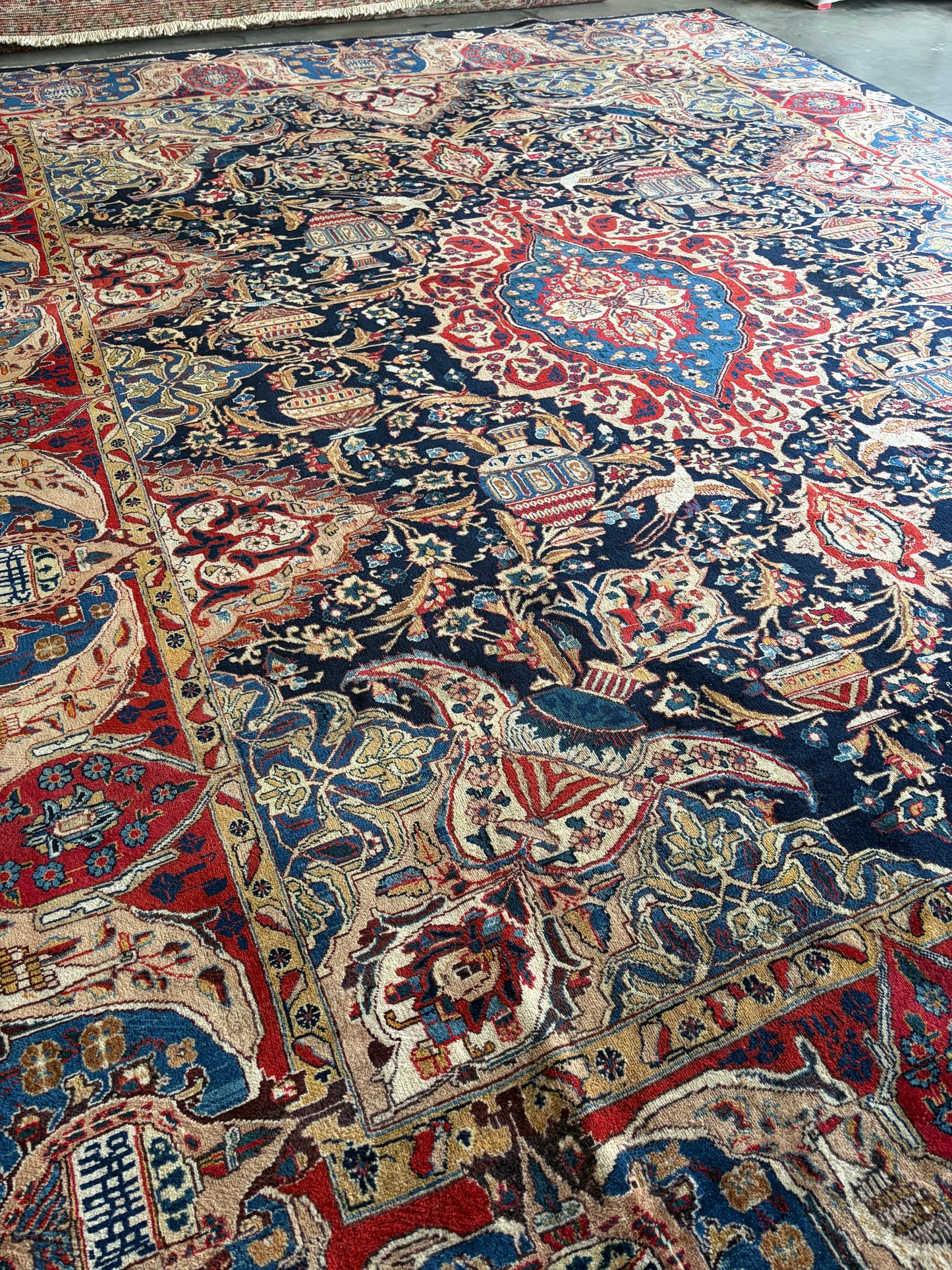 003 Vintage Royal Pictorial of Life Rug-12’4 x 9’9