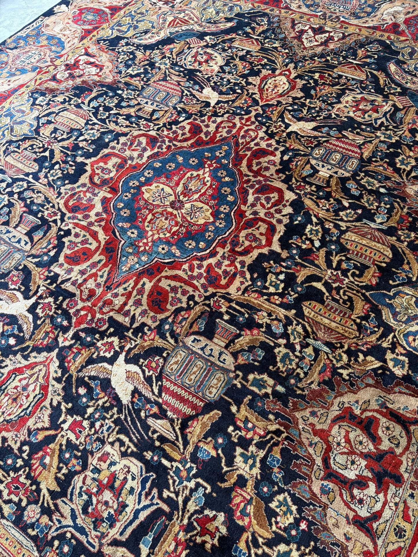 003 Vintage Royal Pictorial of Life Rug-12’4 x 9’9