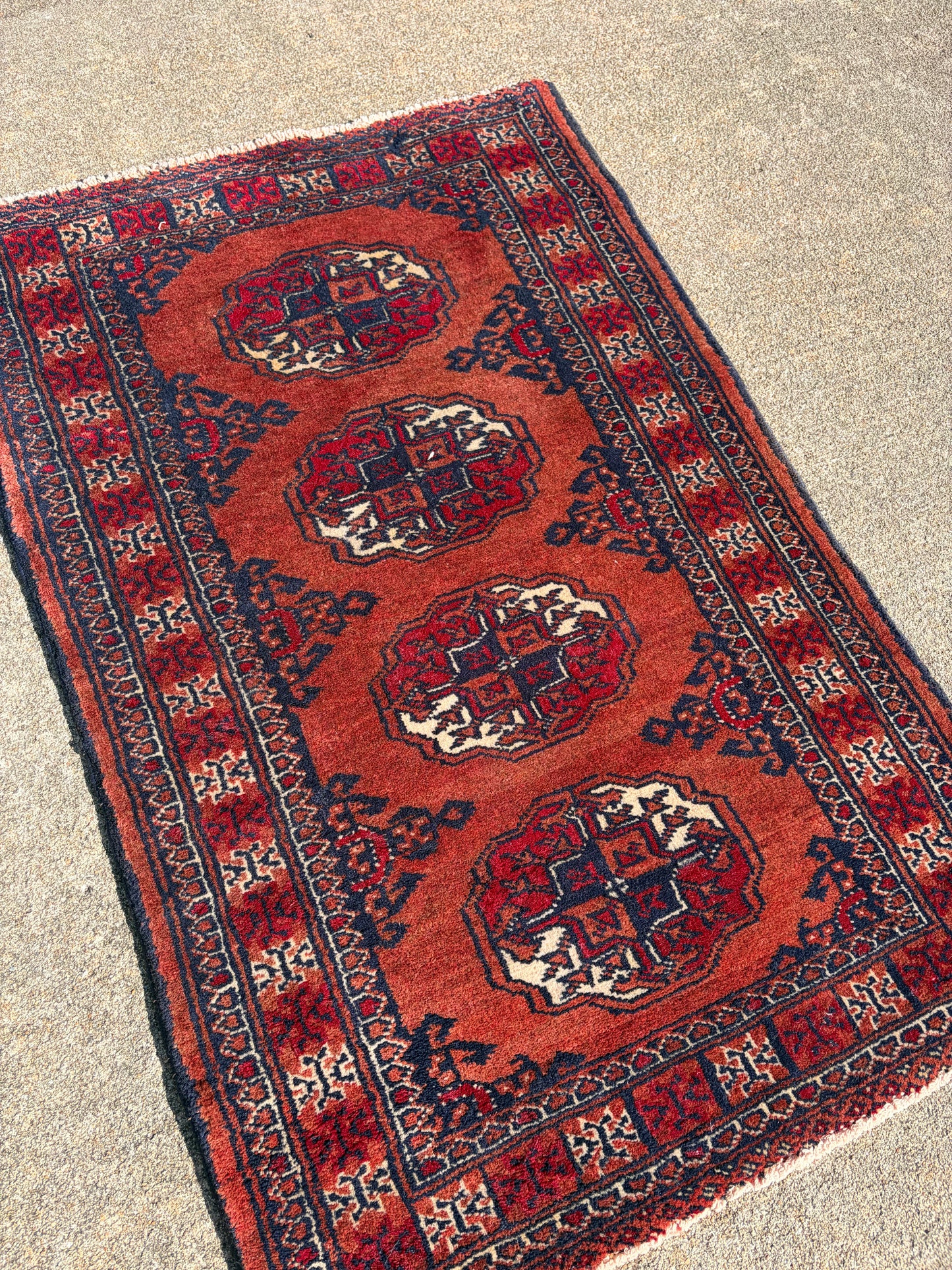 003 Vintage Persian Rug- 3'3 x 2'2