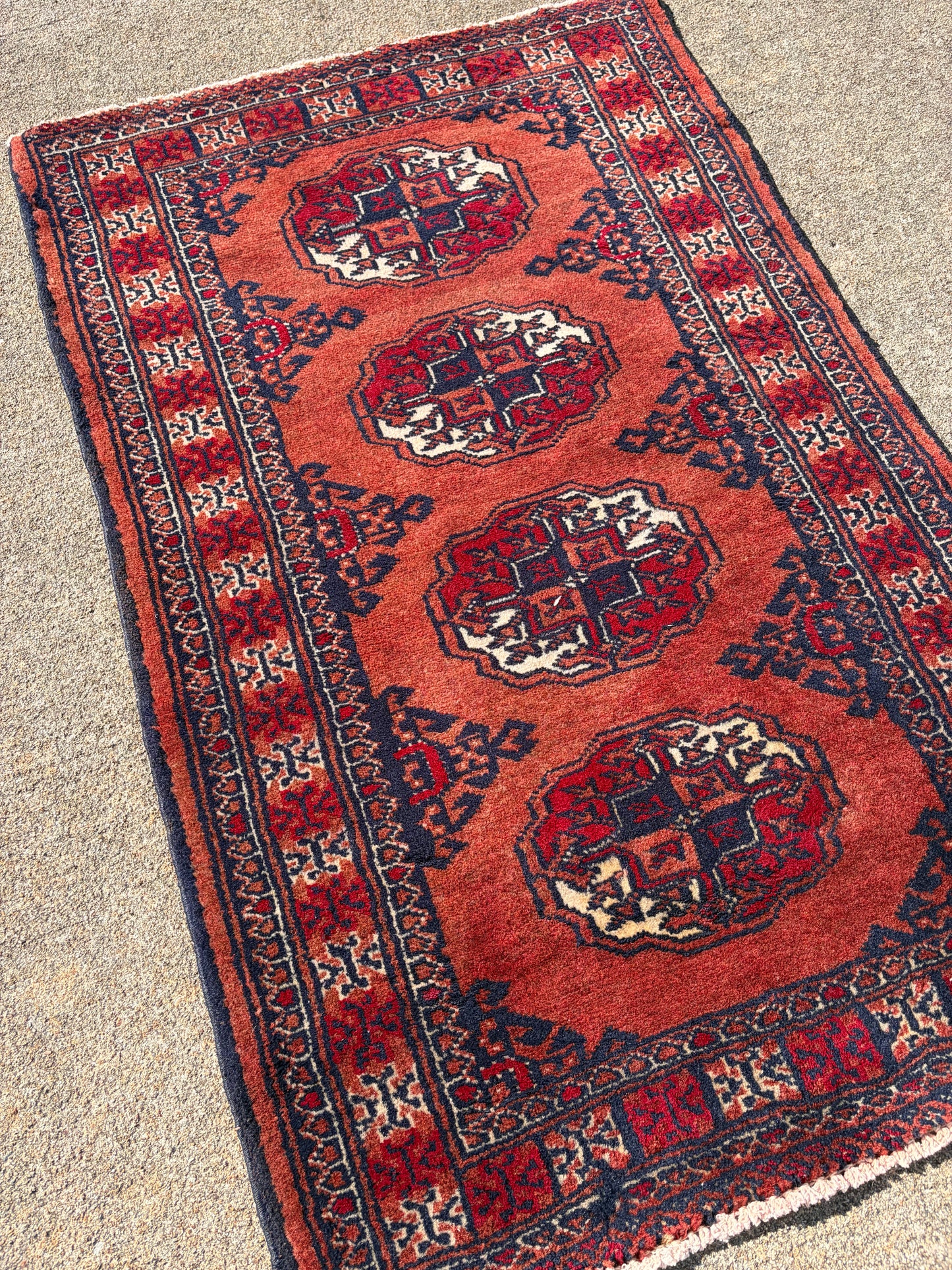003 Vintage Persian Rug- 3'3 x 2'2