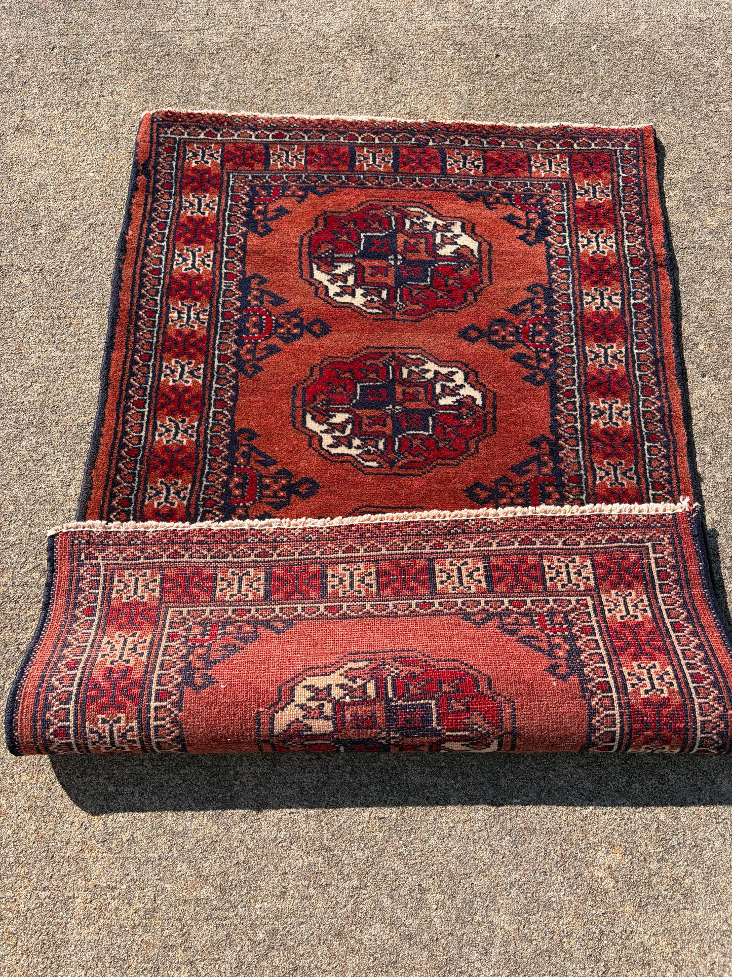 003 Vintage Persian Rug- 3'3 x 2'2
