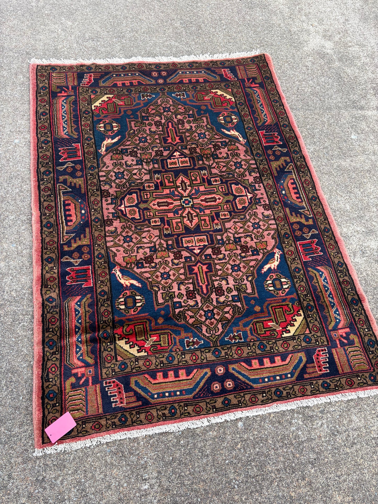 Vintage Persian Rug- 4’11 x 3’7