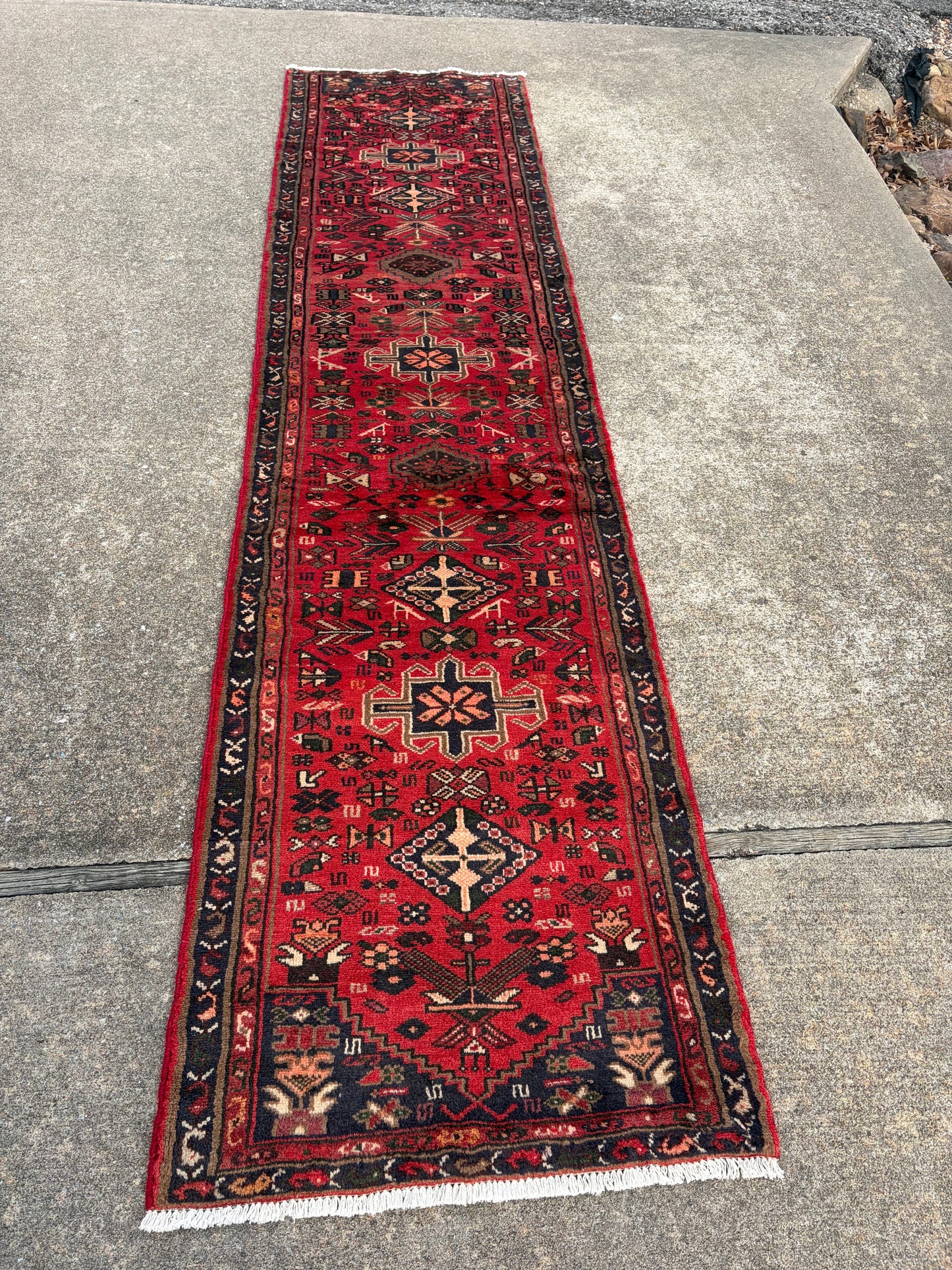 001 Vintage Persian Runner- 10’1 x 2’5