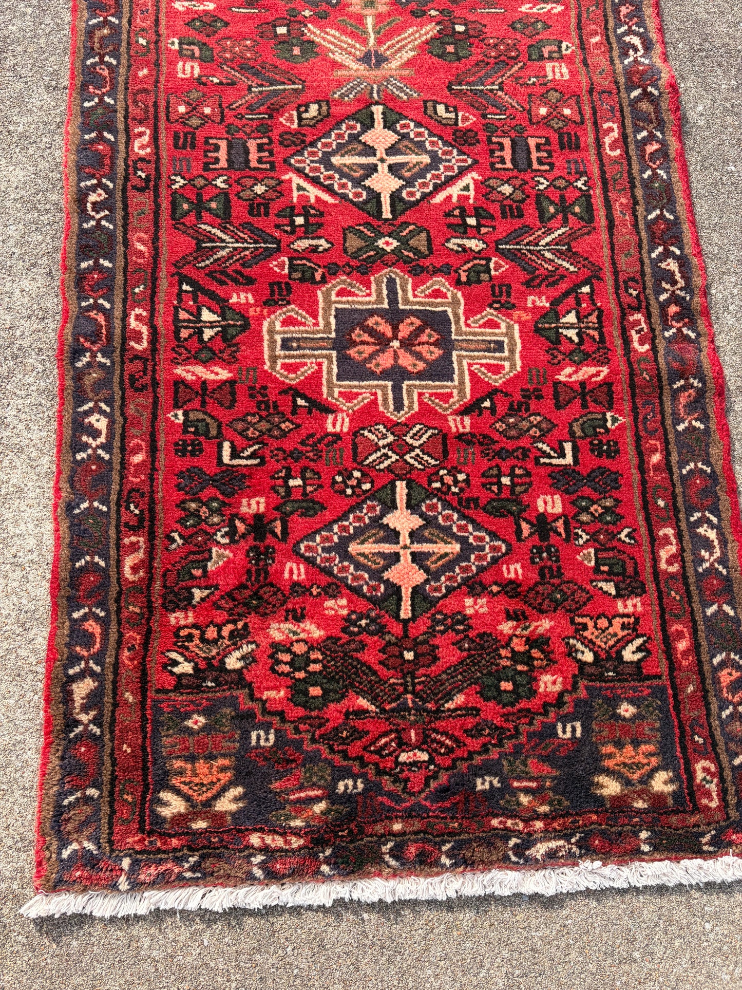 001 Vintage Persian Runner- 10’1 x 2’5