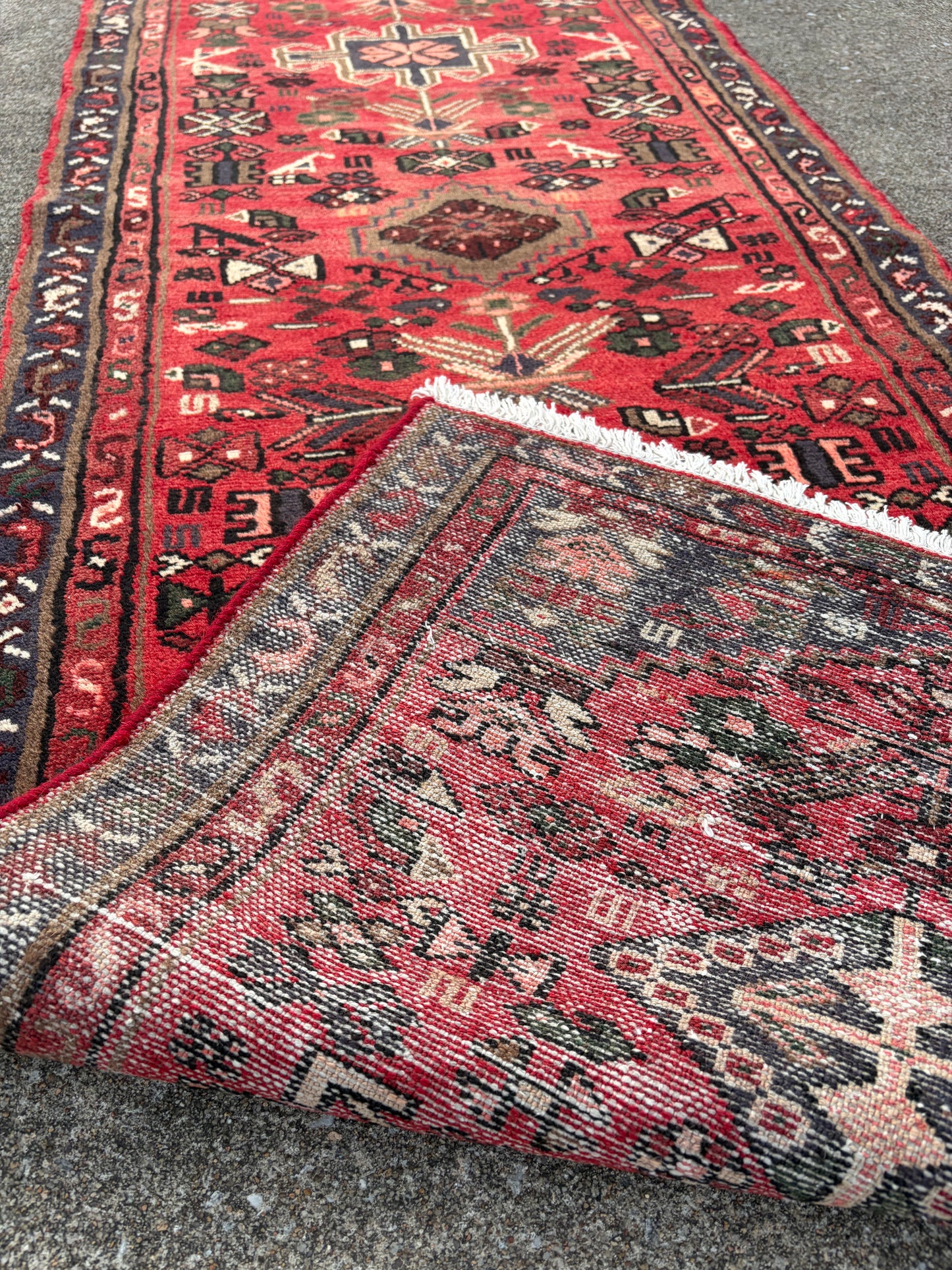 001 Vintage Persian Runner- 10’1 x 2’5