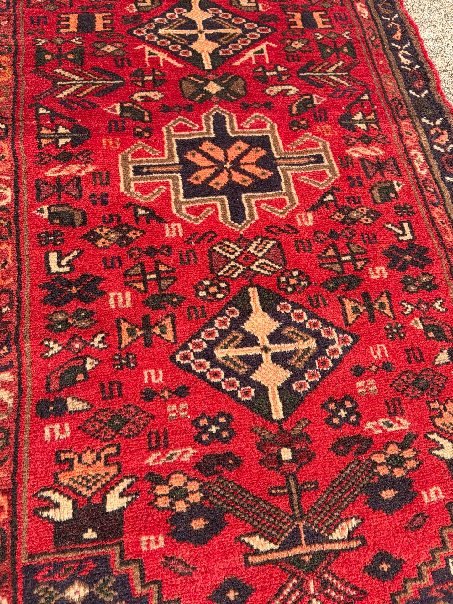001 Vintage Persian Runner- 10’1 x 2’5