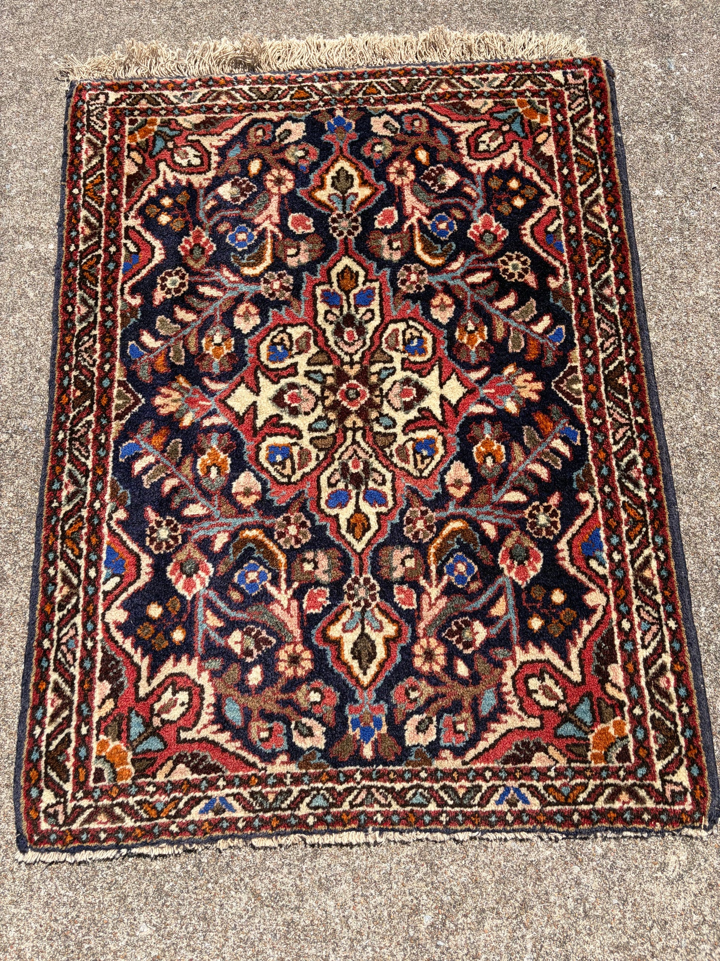 003 Vintage Persian Rug- 2'9 x 2'1