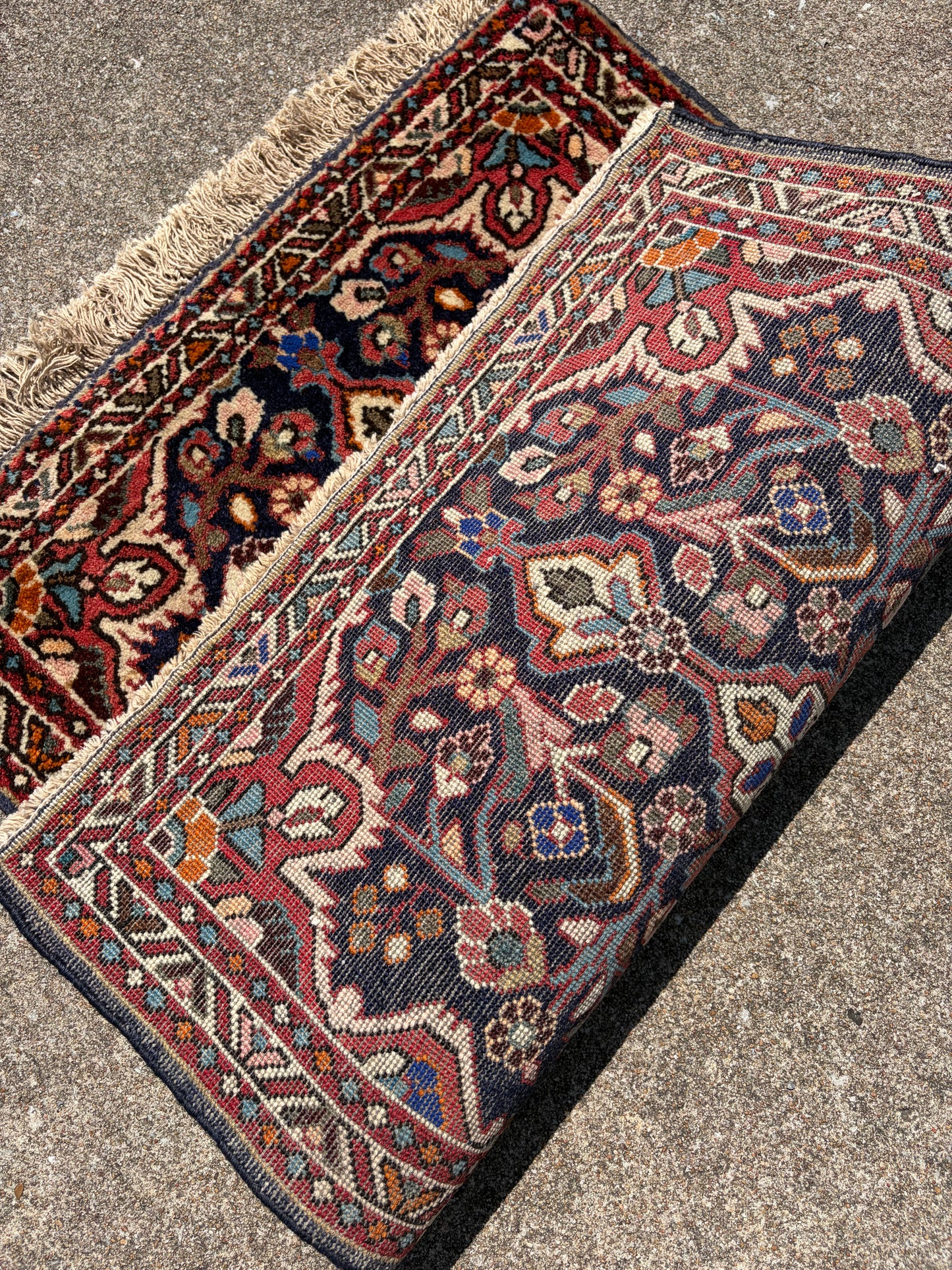 003 Vintage Persian Rug- 2'9 x 2'1