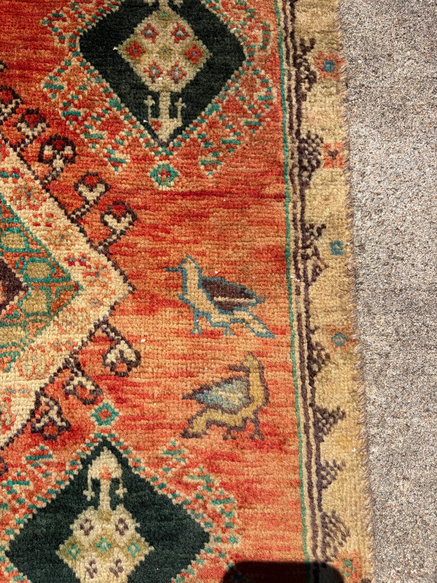 00 Vintage Persian Rug- 2’3 x 2’3