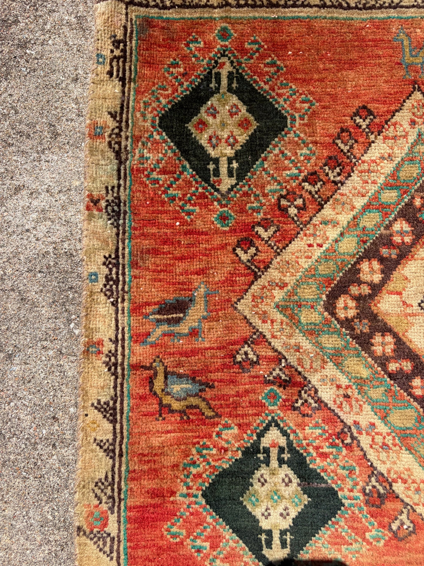 00 Vintage Persian Rug- 2’3 x 2’3