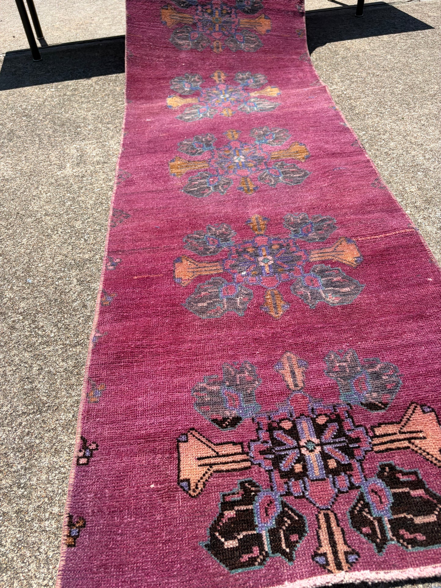 00 Vintage Turkish Runner- 7'5 x 1'10