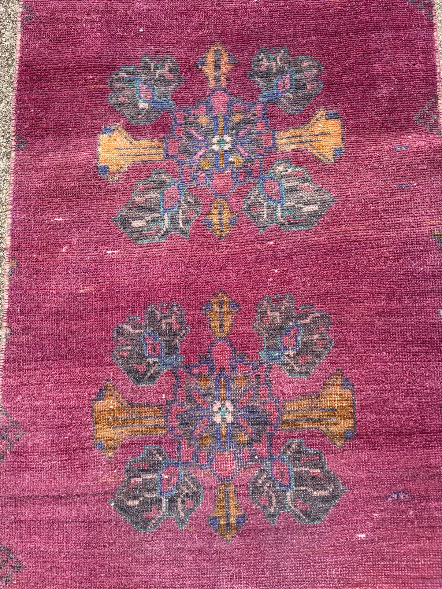 00 Vintage Turkish Runner- 7'5 x 1'10