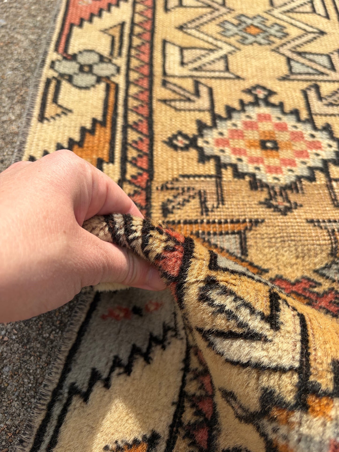 00 Vintage Turkish Runner - 12'4 x 2'9