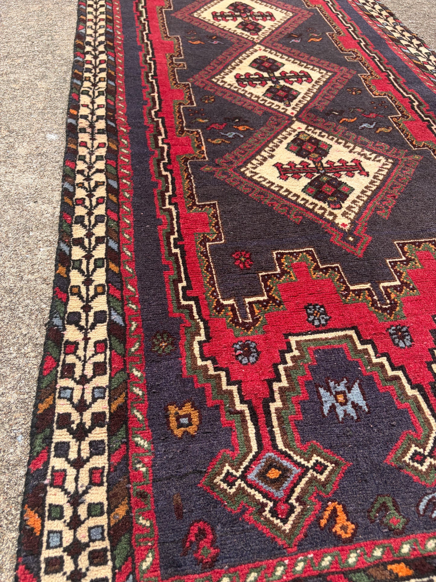 00 Vintage Persian Runner- 6’4 x 2’10