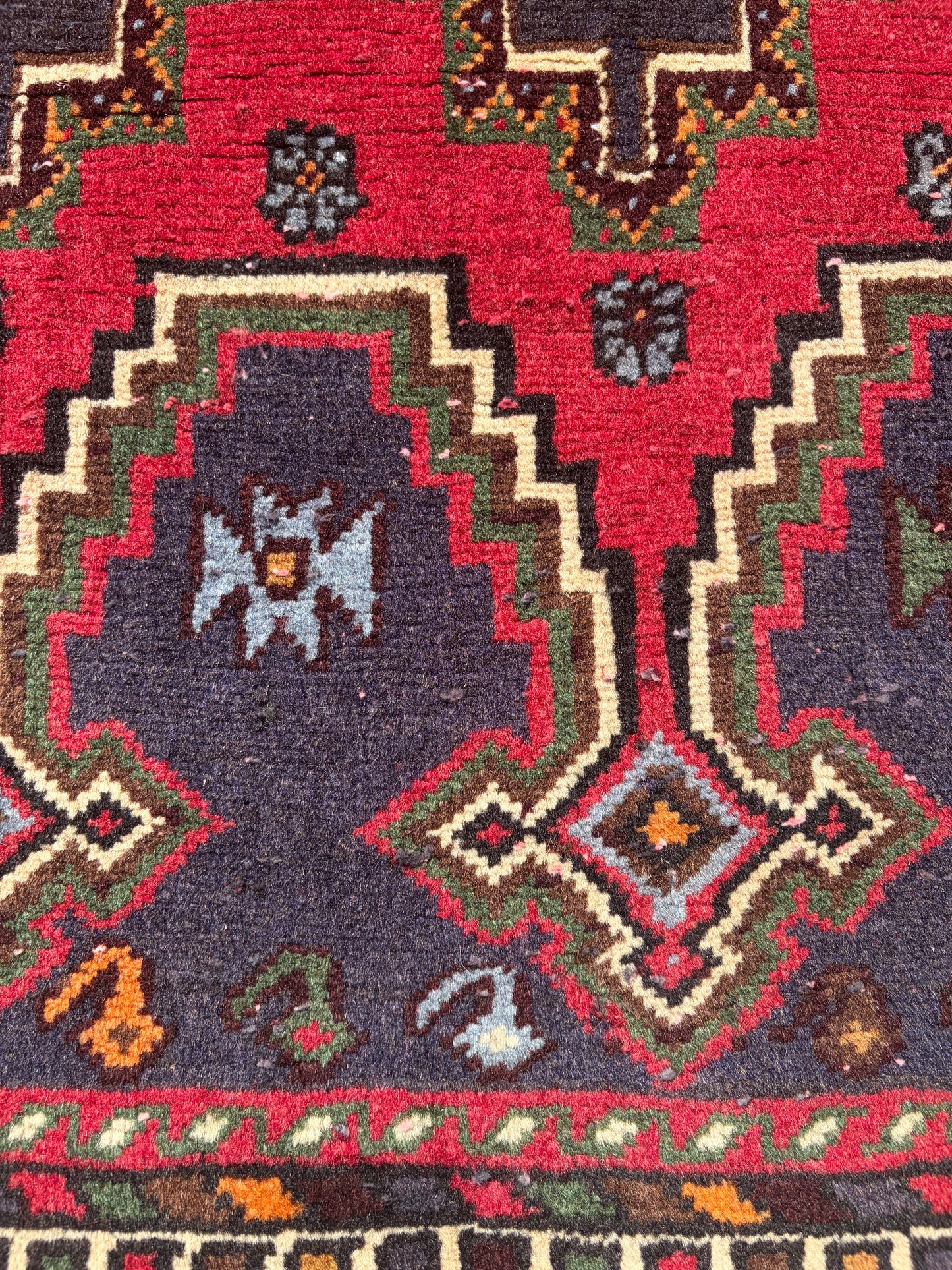 00 Vintage Persian Runner- 6’4 x 2’10